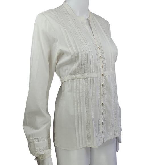 a.n.a Cotton Peasant Top Size Small - Picture 4 of 11